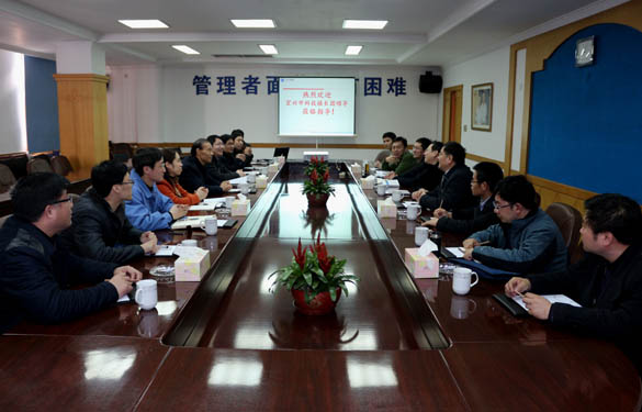 2015年3月12日，宜興市科技鎮(zhèn)長(zhǎng)團(tuán)一行來(lái)上上電纜調(diào)研
