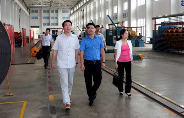 9月10日，溧陽(yáng)市副市長(zhǎng)陳安一行來(lái)上上電纜調(diào)研
